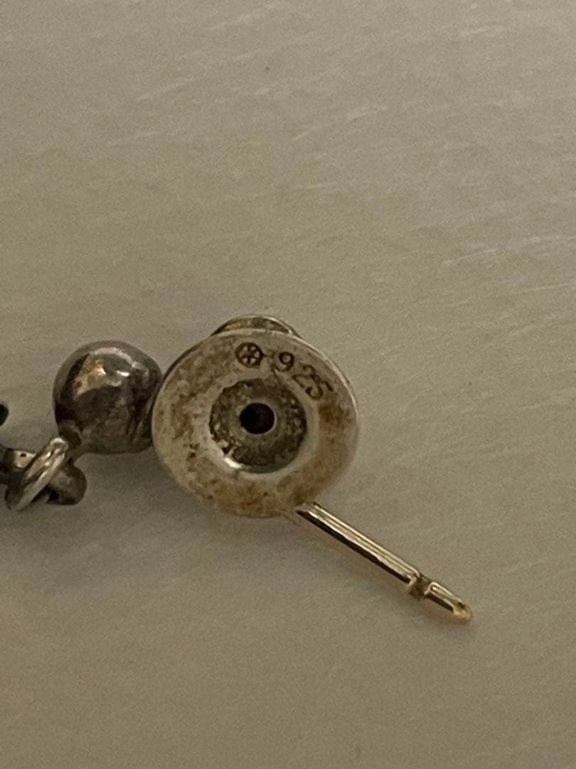 クロムハーツ 両面ダイヤ タイニーeドロップピアス ピアス(片耳用)