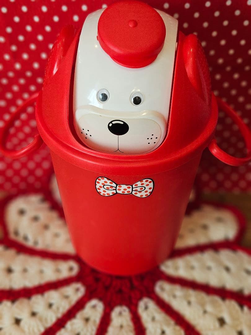 Rionページ　当時物　犬　ゴミ箱　デットストック　調味料入れ