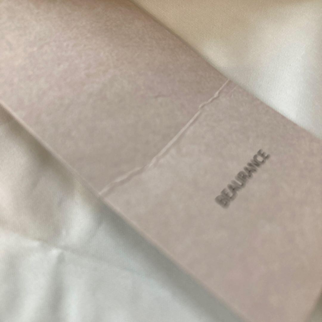 ビューランス　サマーシールド　グログランリボン晴雨兼用の日傘　カーキ×ホワイト