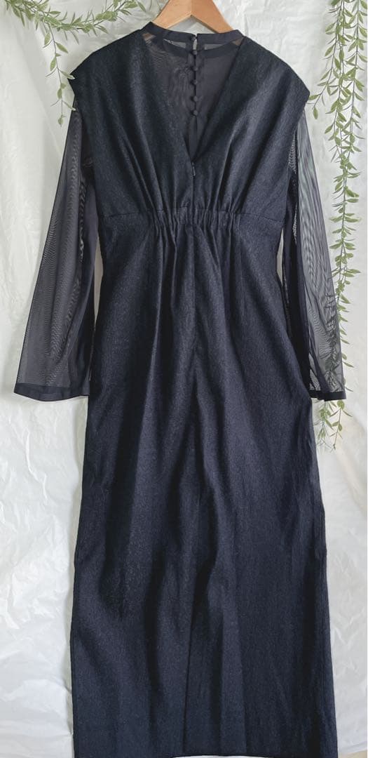 kana 【美品】ジャガード ワンピース チュール トップス 2点セット S