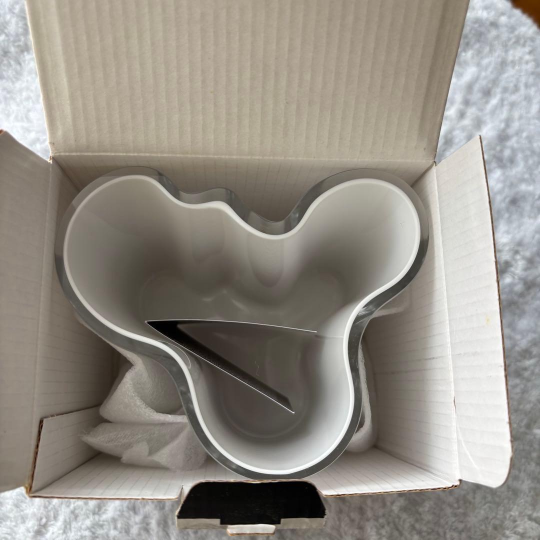  イッタラ アアルト フラワーベース オパールホワイト95mm