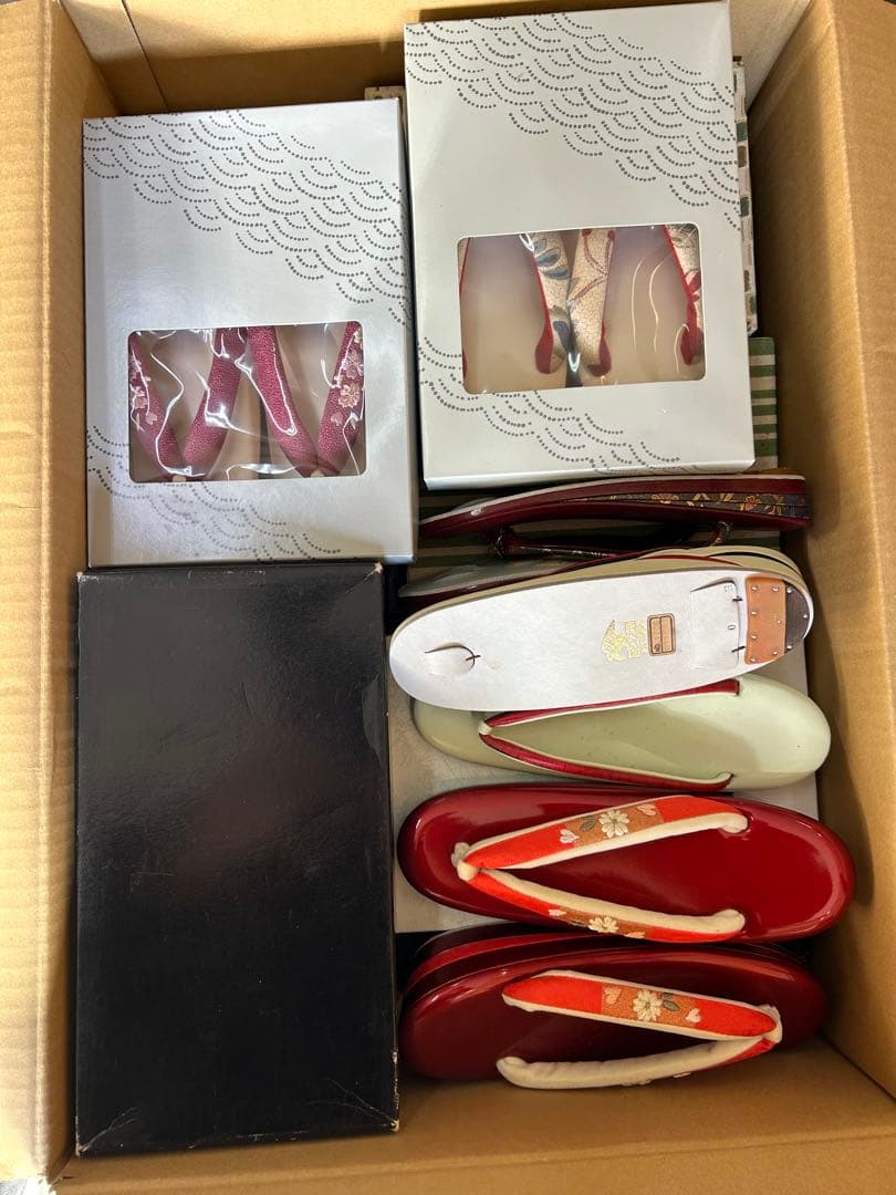 アース着物さま専用出品(和装バッグ6箱、草履6箱)