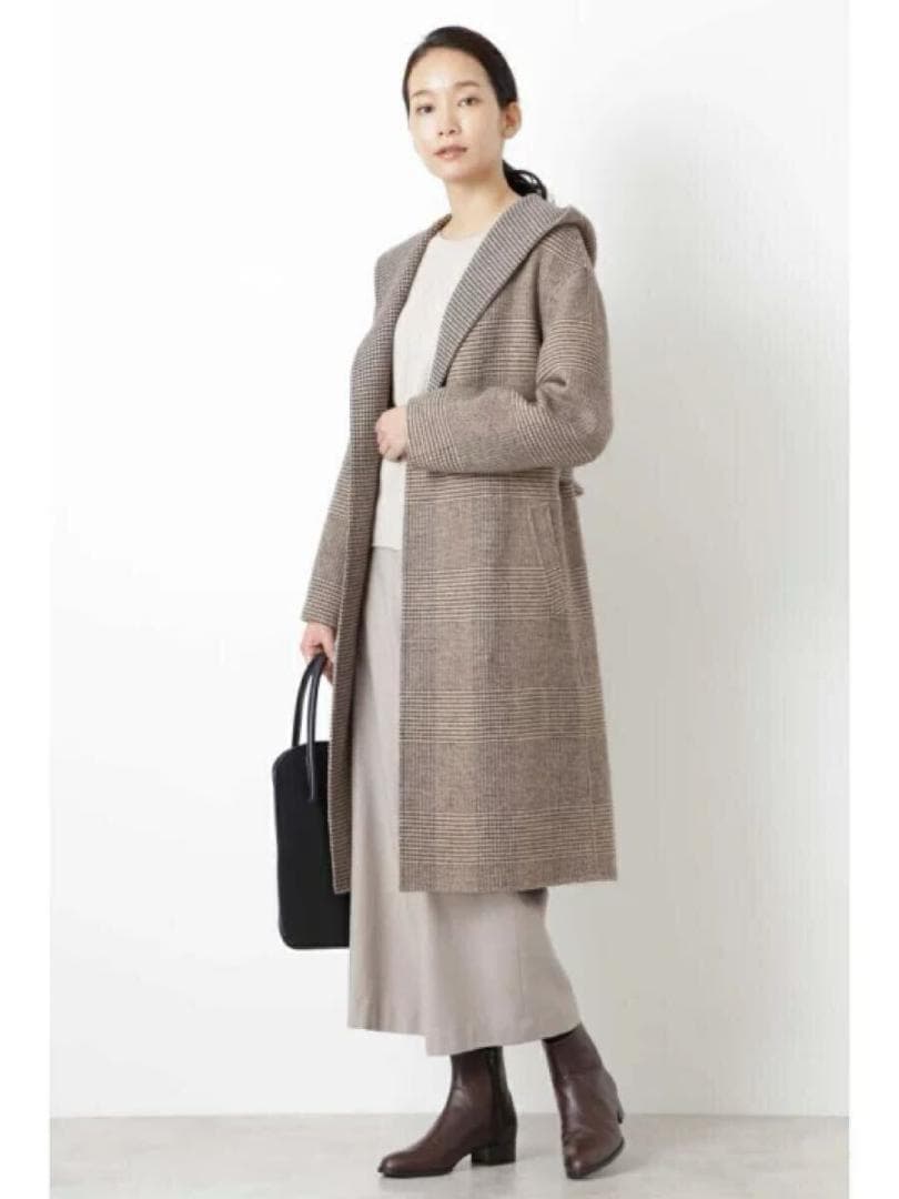 ヒューマンウーマン/リバーコート メルトンビーバーダブルフェイス 51700円