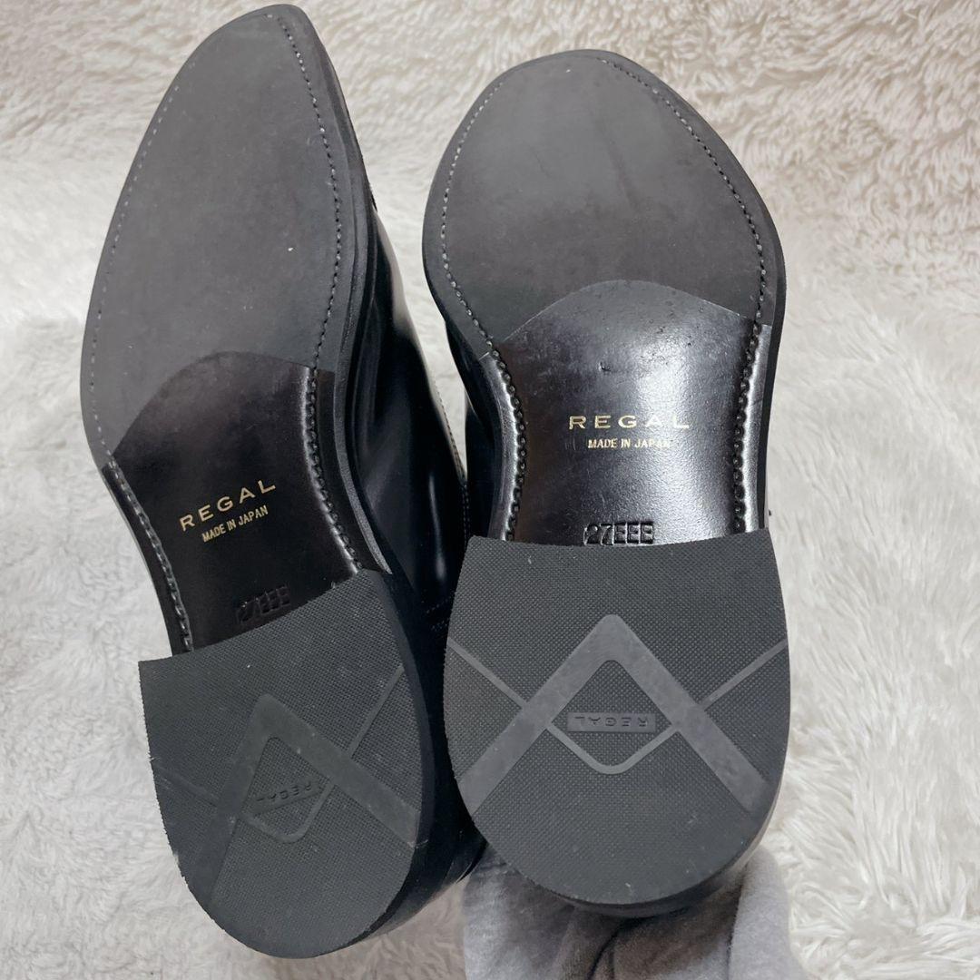 REGAL ブラック ビジネスシューズ 内羽根 ストレートチップ 27.0cm