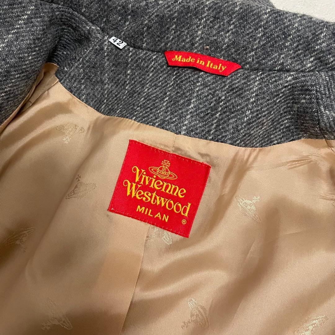 Vivienne Westwood ロングコート グレー ストライプ