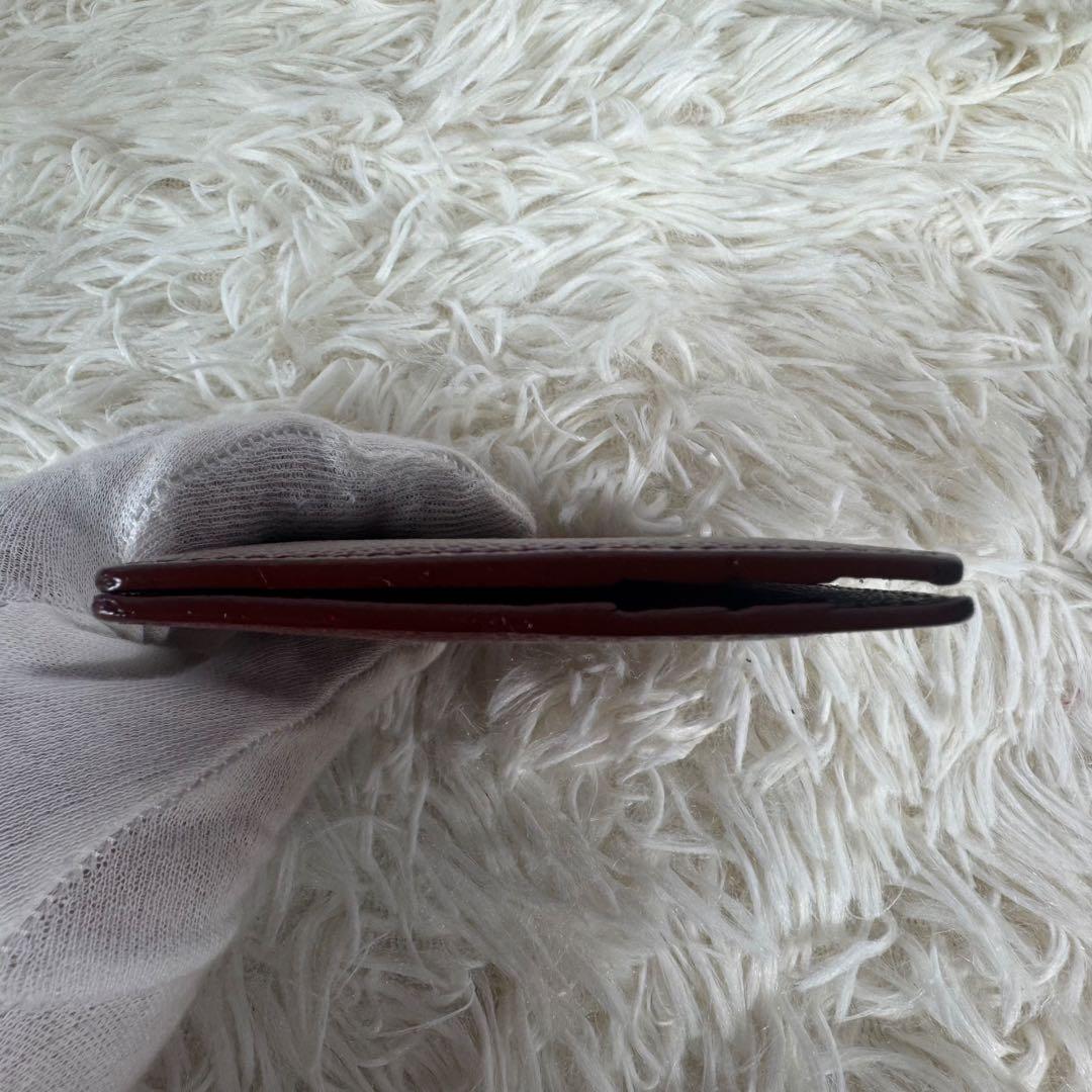 希少カラー サンローラン SaintLaurentマネークリップ ボルドー