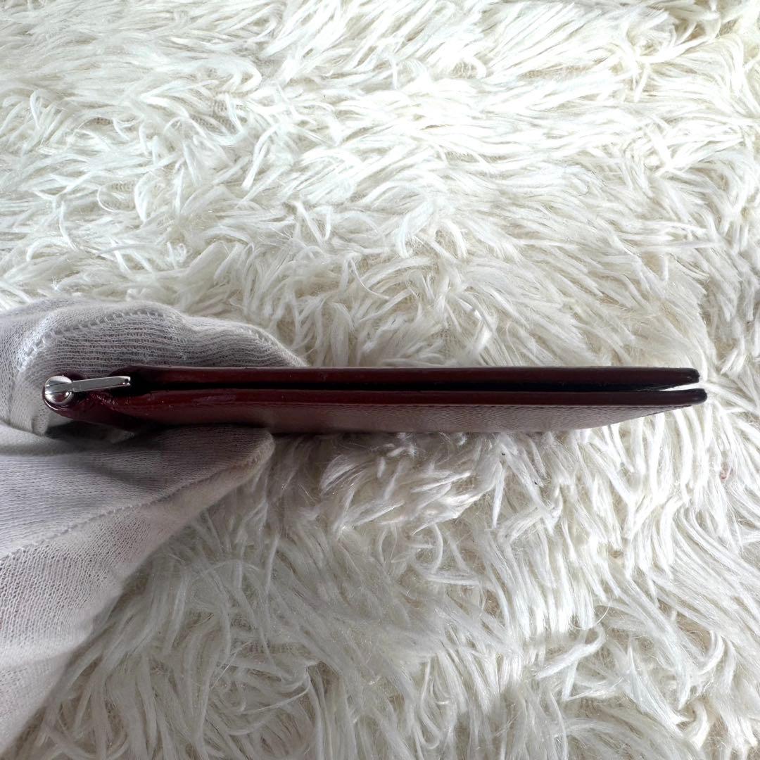 希少カラー サンローラン SaintLaurentマネークリップ ボルドー