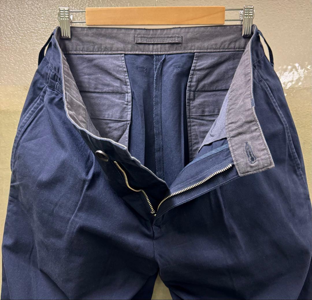 Nigel Cabourn ホスピタルパンツウェザークロス 34 ネイビー日本製