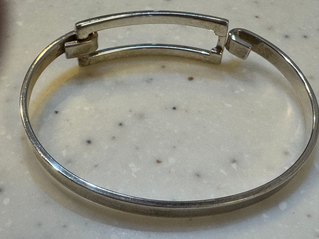 ティファニー　バングル　レクタングルオープンスクエアブレスレット