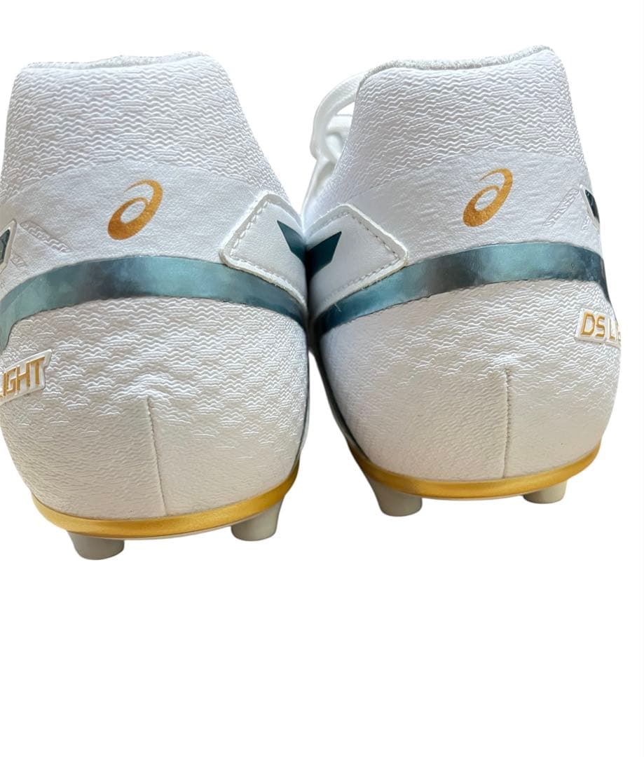 「新品未使用」asics DS LIGHT ホワイト/ベロアグリーン