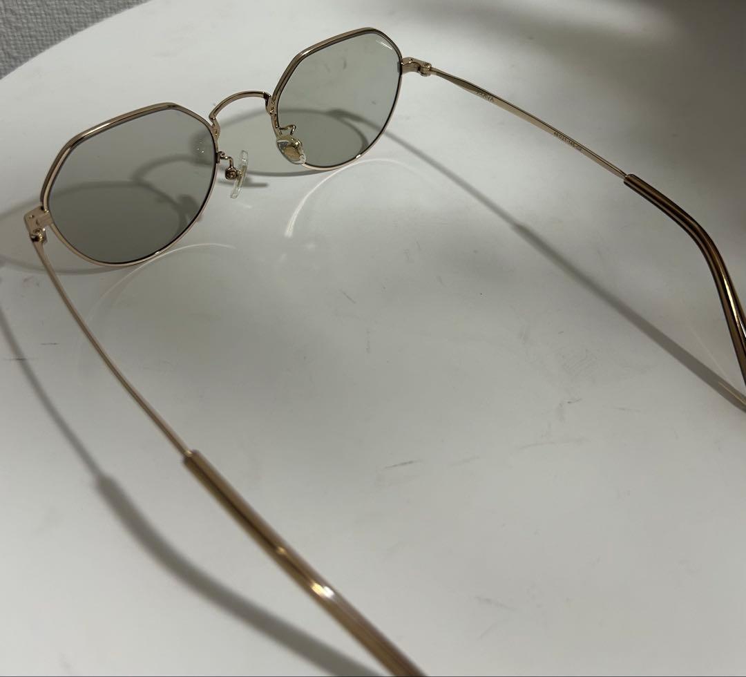 BEAMS NEW. maya サングラス ゴールド グリーンレンズ