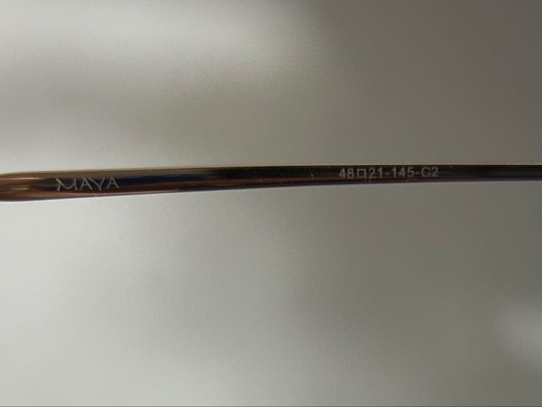 BEAMS NEW. maya サングラス ゴールド グリーンレンズ