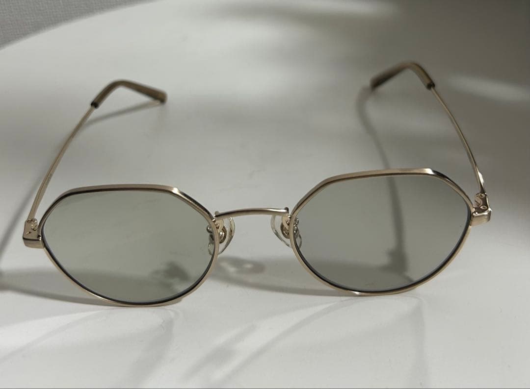 BEAMS NEW. maya サングラス ゴールド グリーンレンズ