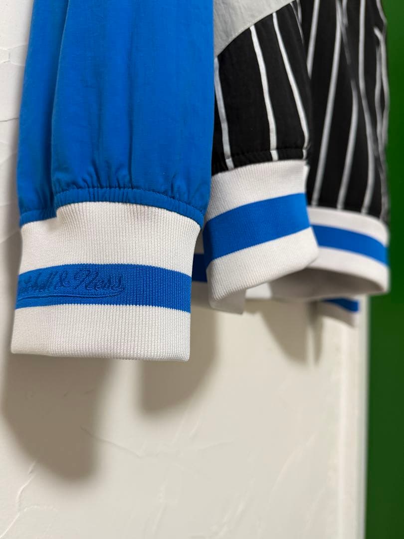 90s ミッチェルアンドネス NBA マジック スタジャン L 黒青　美品