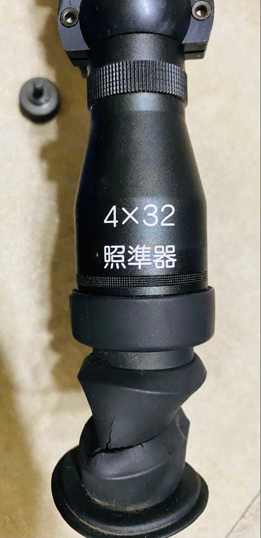 エアガン　64式小銃デラックスタイプ　スコープ ブラック マウントプレート付き