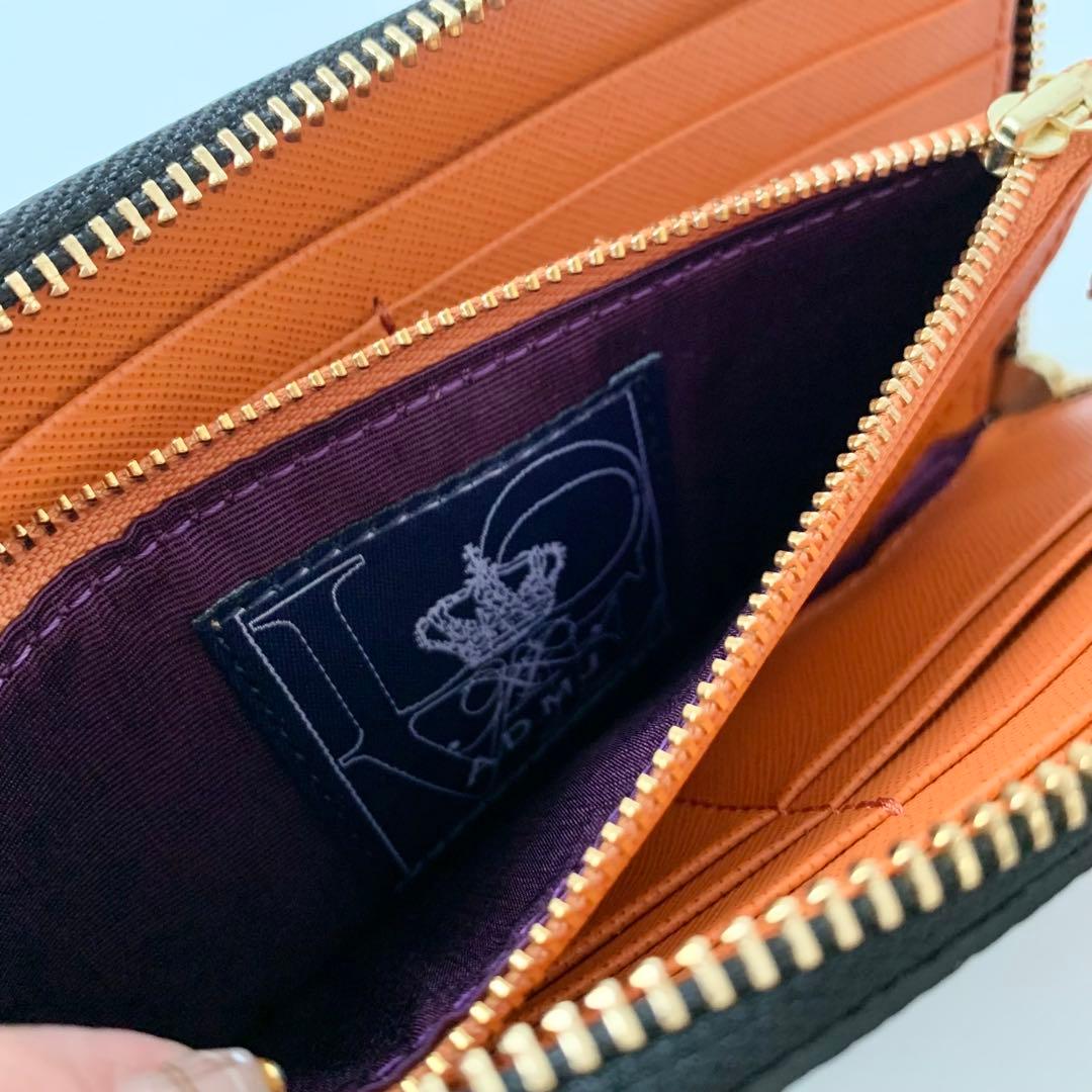 【A.D.M.J.】ADMJ L字ファスナー　ウォレット　スワロフスキー　新品
