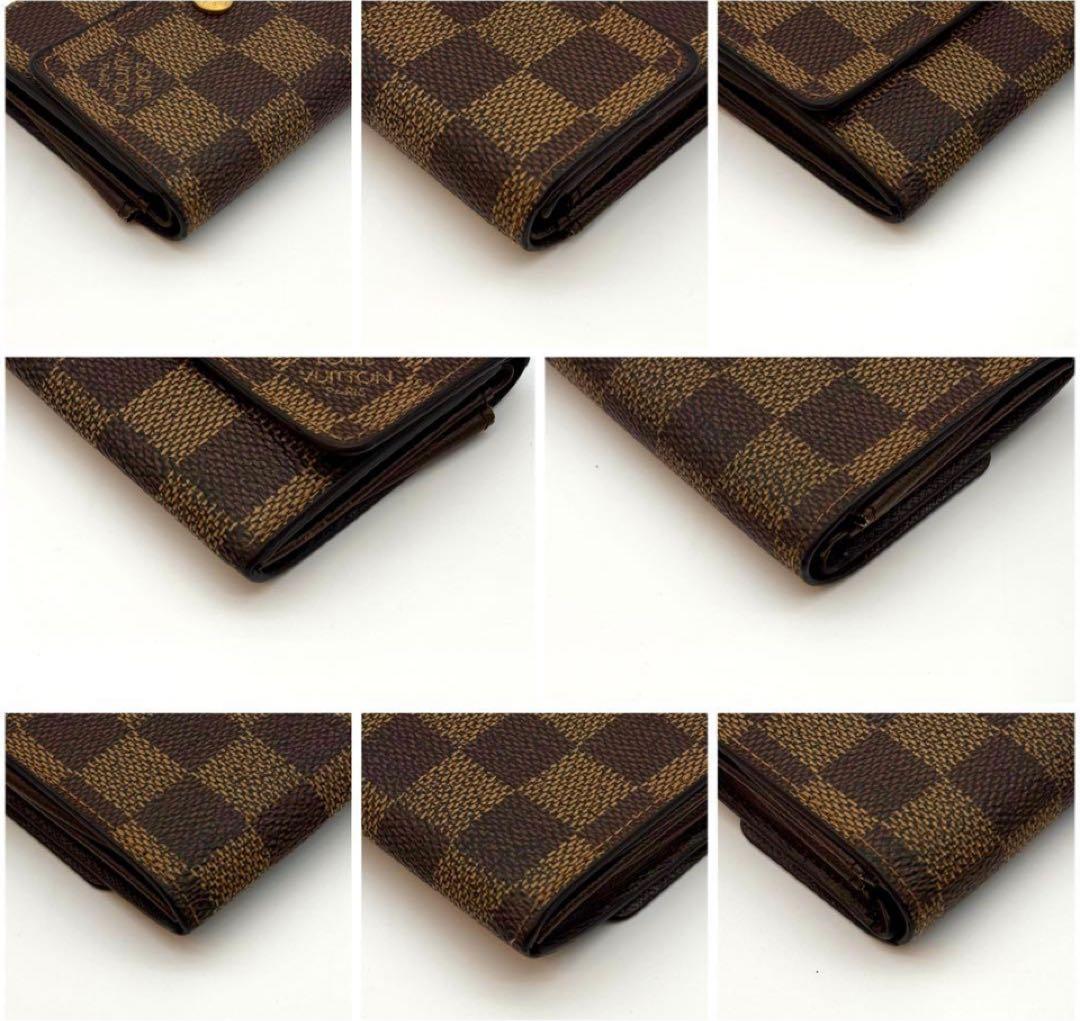 ヴィトンの　ダミエ柄　ポルトモネプラ　ケース