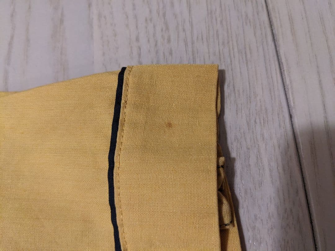 60's古着　Hilton イエロー ショートスリーブ ボーリングシャツ