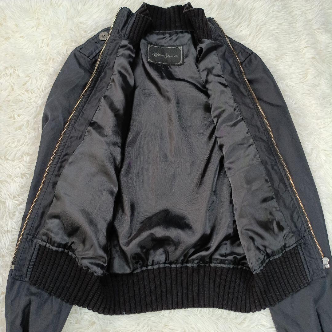 希少✨ヒステリックグラマー　ダブルヒスガール 刺繍　フリーサイズ　ブラック