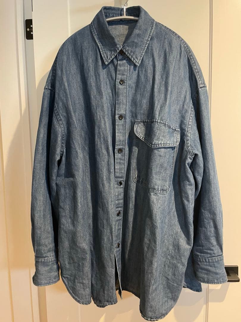 【美品】roughlow ラフロウ timeless DENIM shirt
