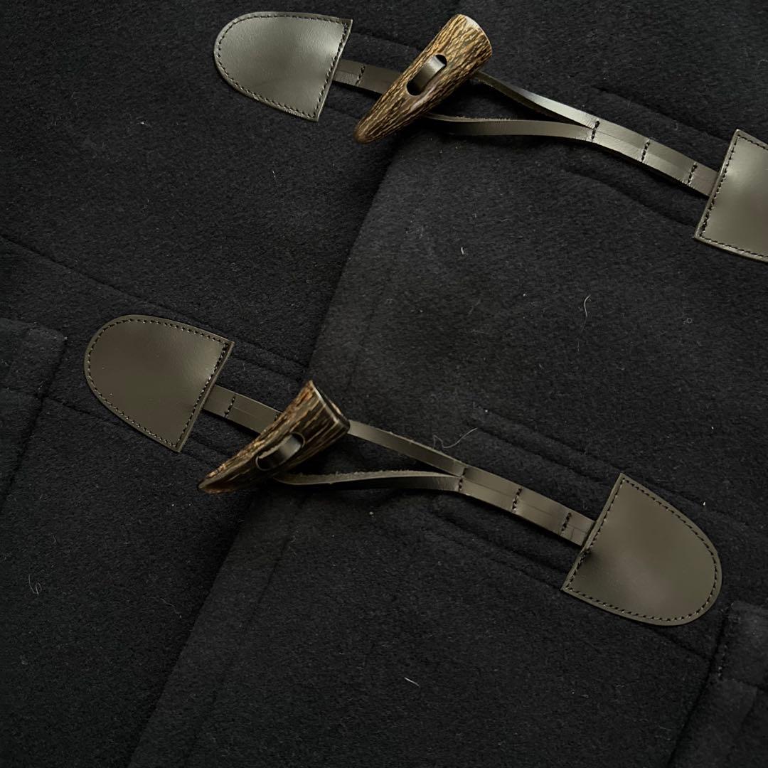 未使用級　バーバリーロンドン　ダッフルコート　ノバチェック　ネイビー　LLサイズ