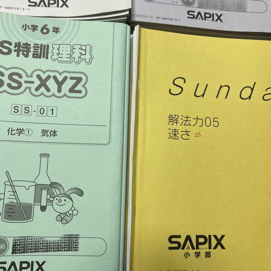 ㉓や　サピックス　SAPIX SS特訓入試模擬演習シリーズ　桜蔭コース　4科目