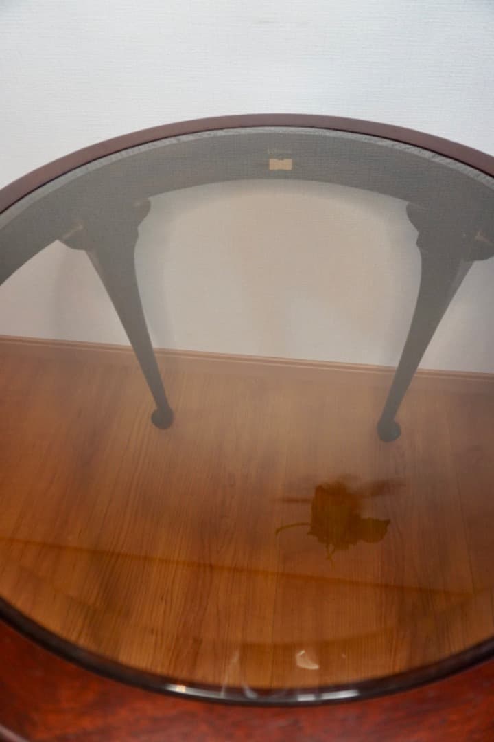 け*ん様 マルニ ベルサイユシリーズ ガラステーブル 猫脚