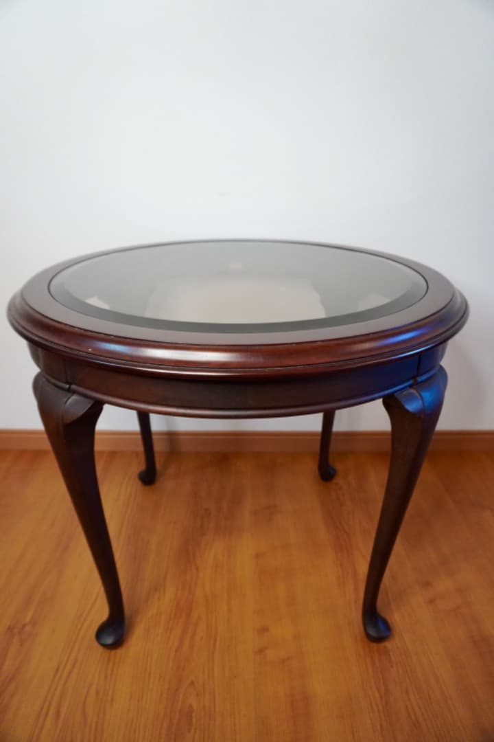 け*ん様 マルニ ベルサイユシリーズ ガラステーブル 猫脚