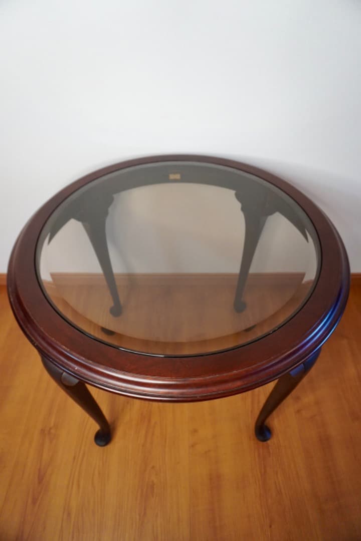 け*ん様 マルニ ベルサイユシリーズ ガラステーブル 猫脚