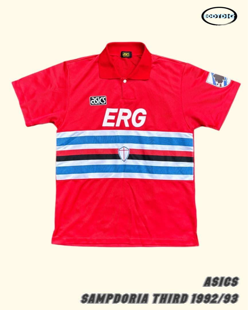 90s サンプドリア サードユニフォーム サッカー　ゲームシャツ