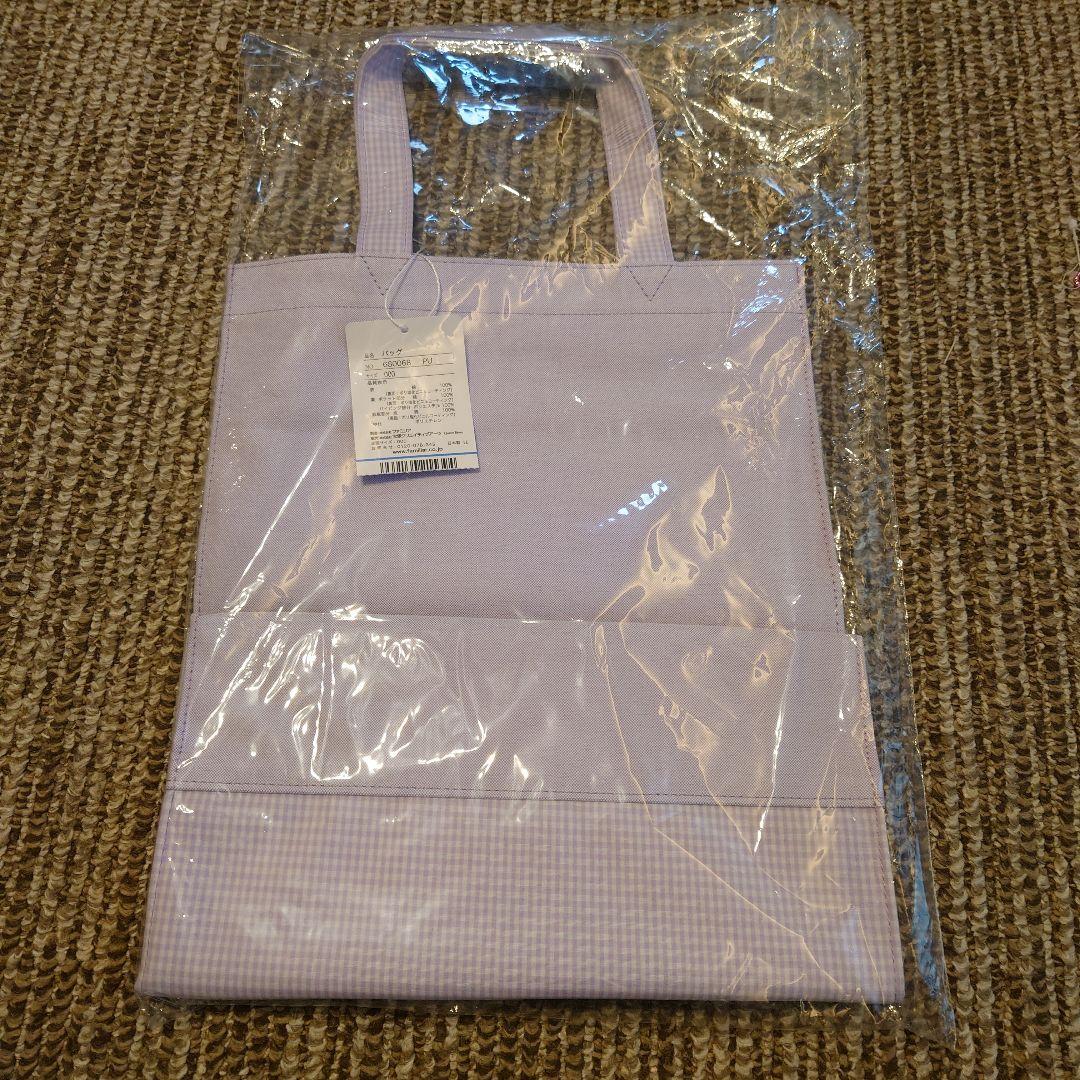 未使用 ファミリア トートバッグ ギンガムチェック　宝塚店限定