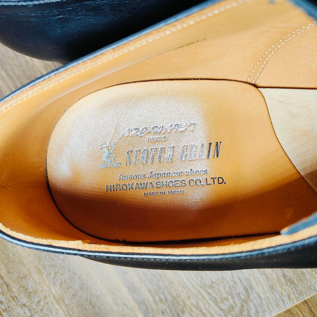 【極美品】SCOTCH GRAIN　日本製　高級プレーントゥシューズ　正規品本革