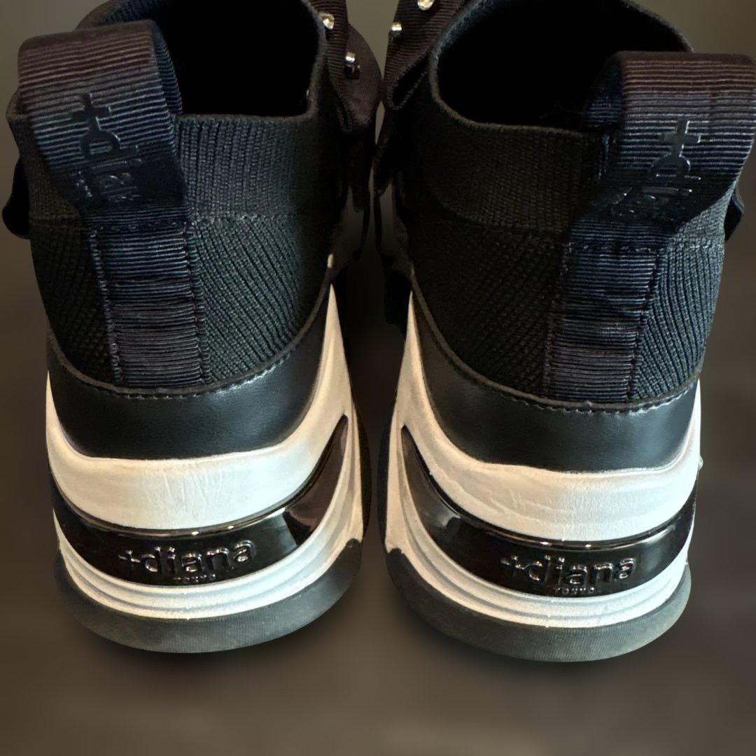 DIANA リボン ニットスニーカー