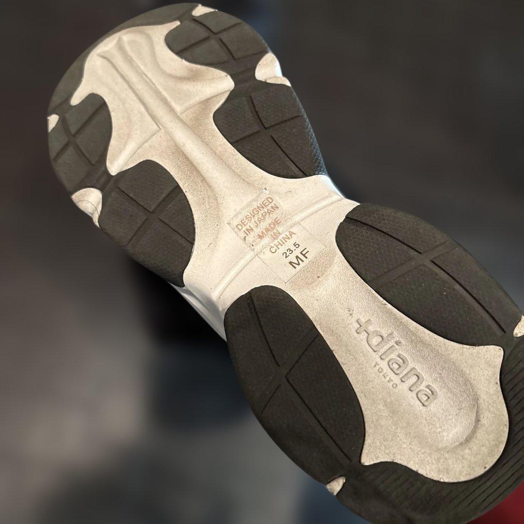 DIANA リボン ニットスニーカー