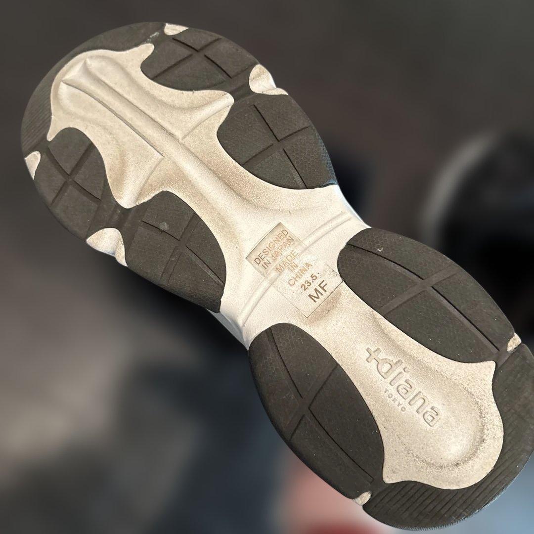 DIANA リボン ニットスニーカー