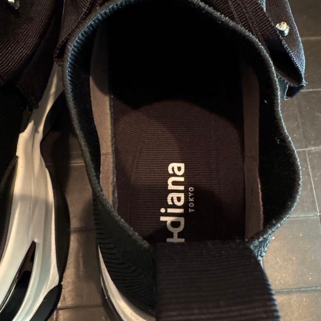 DIANA リボン ニットスニーカー