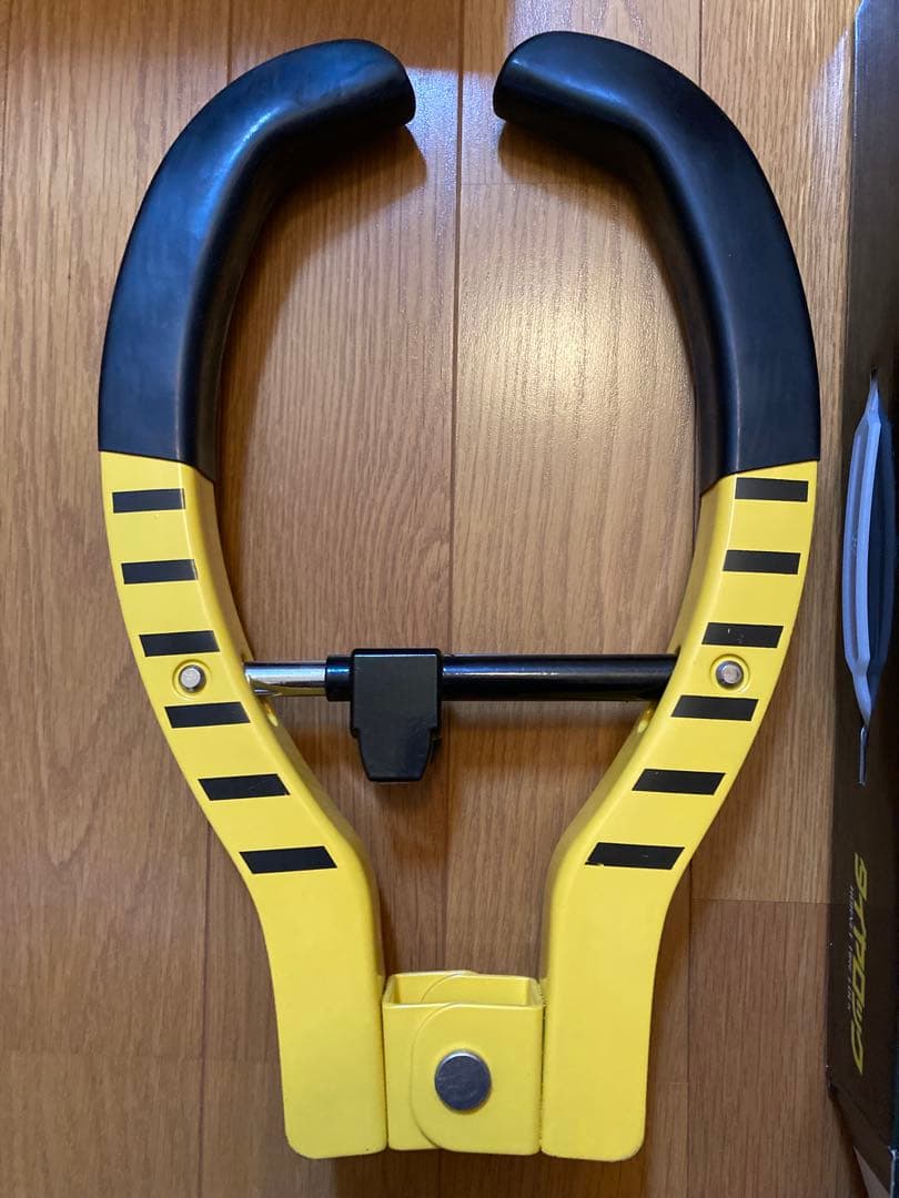 美品⭐︎加藤電機 HORNET LT-51Y タイヤロック 専用キー3本付 黄