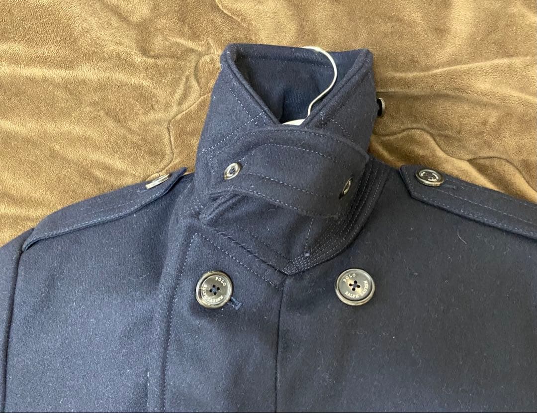 シ*ー様 【高級】ラルフローレン ダウンPコート　メルトンウール×ホワイトダッグ