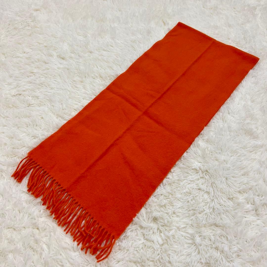 小物 THE INOUE BROTHERS alpaca muffler orange