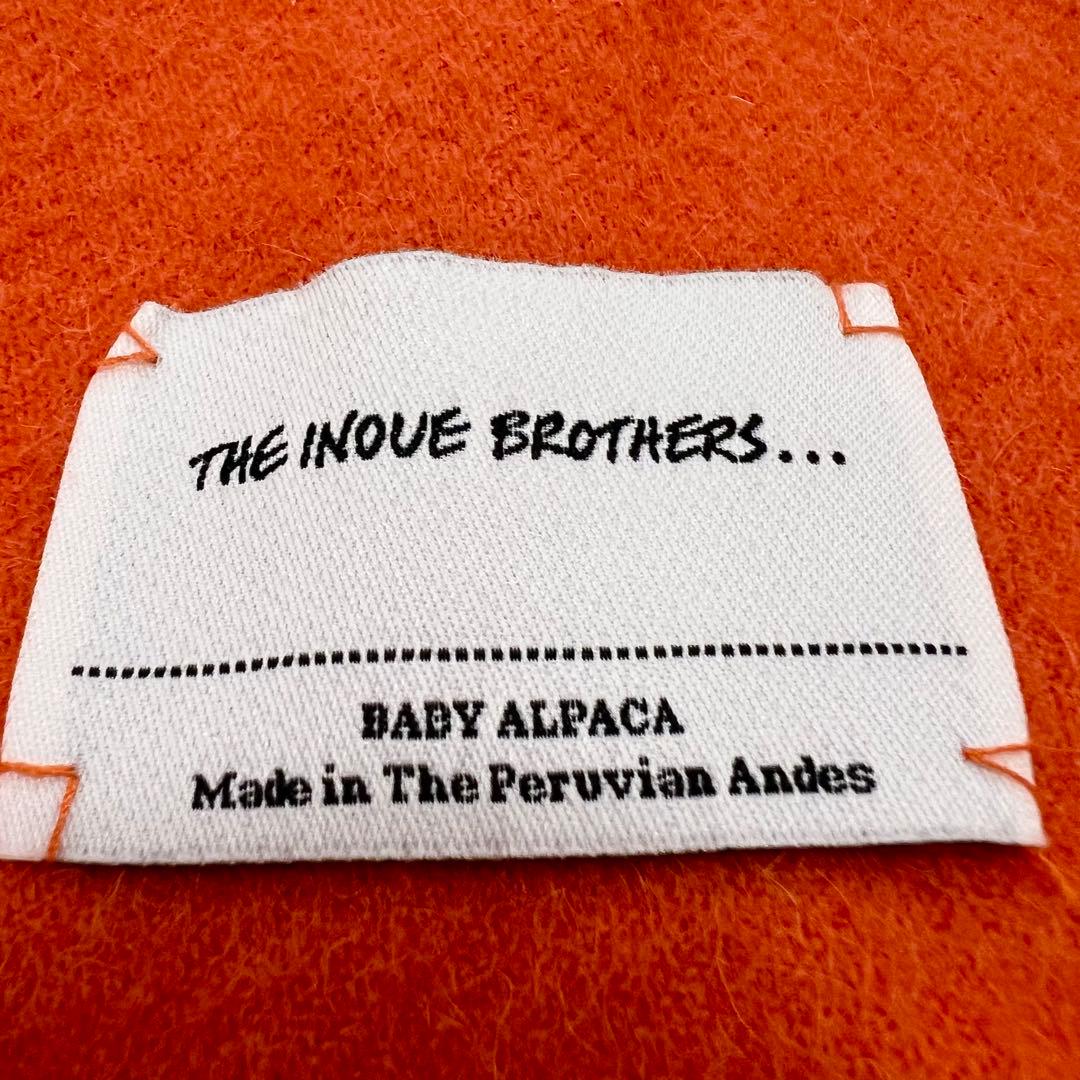 小物 THE INOUE BROTHERS alpaca muffler orange