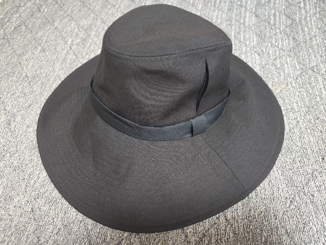 【美品】【ストラップなし】サンバリア100 ウィンドハット ブラック Mサイズ