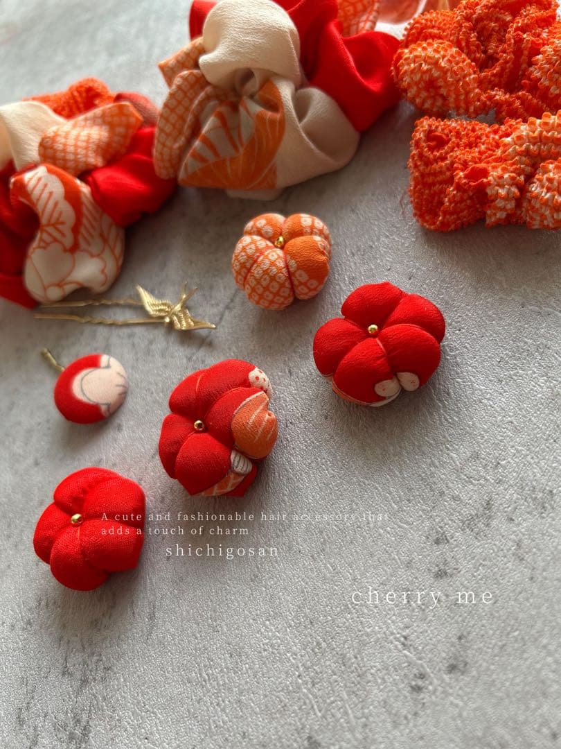 g*2様 七五三　七五三髪飾り　ヘッドドレス　着物髪飾り　リメイク髪飾り　044
