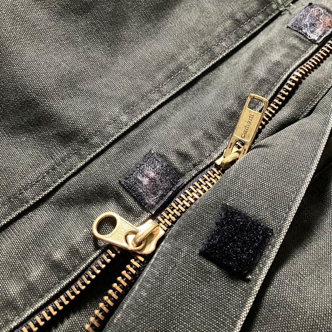 Carharttカーハート00sトラディショナルジャケットダック地裏モスグリーン