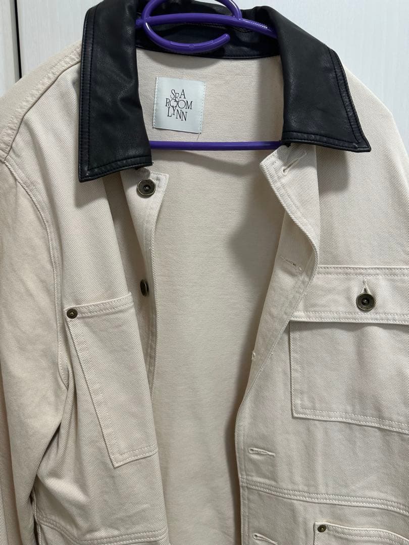 SeaRoomlynn Eco leather collar カバーオール