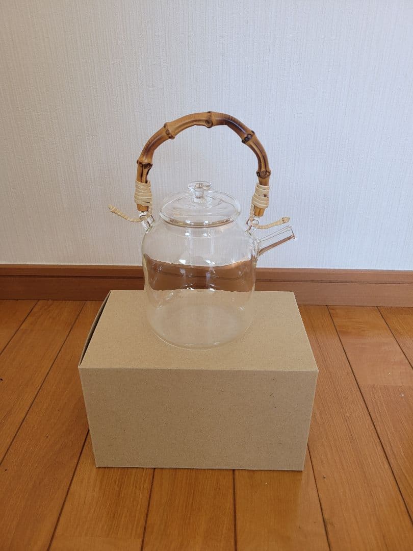 【新品】ガラスティーポット （STUDIO PREPA／スタジオプレパ）バンブー