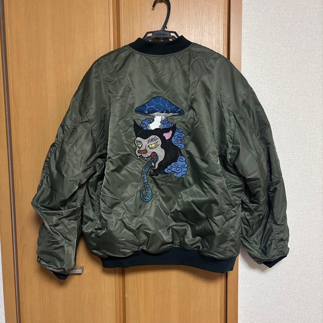 グラニフ　石黒亜矢子　MA-1　ブルゾン 　猫舌茸　Lサイズ