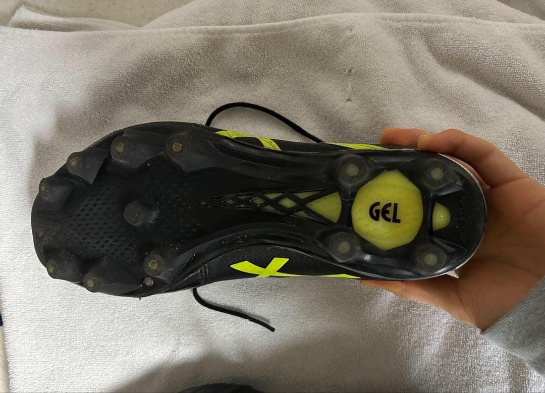 ASICS DS LIGHT サッカーシューズ ブラック/イエロー