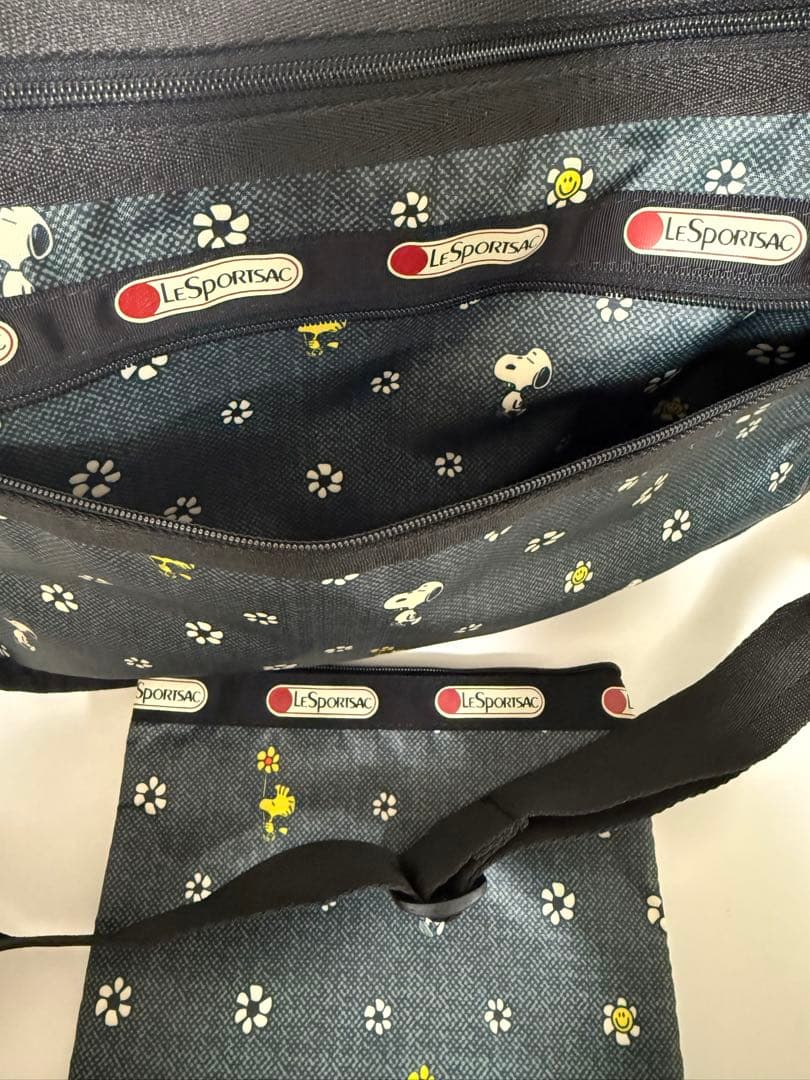 レスポートサック ショルダーバッグ スヌーピー ウッドストックポーチ付き7507