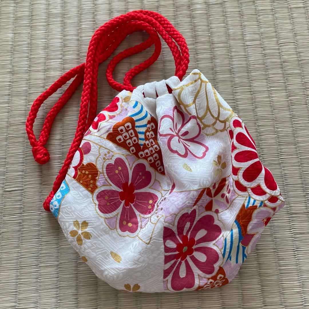 七五三　赤色　正絹　着物　3歳用　京ひめ