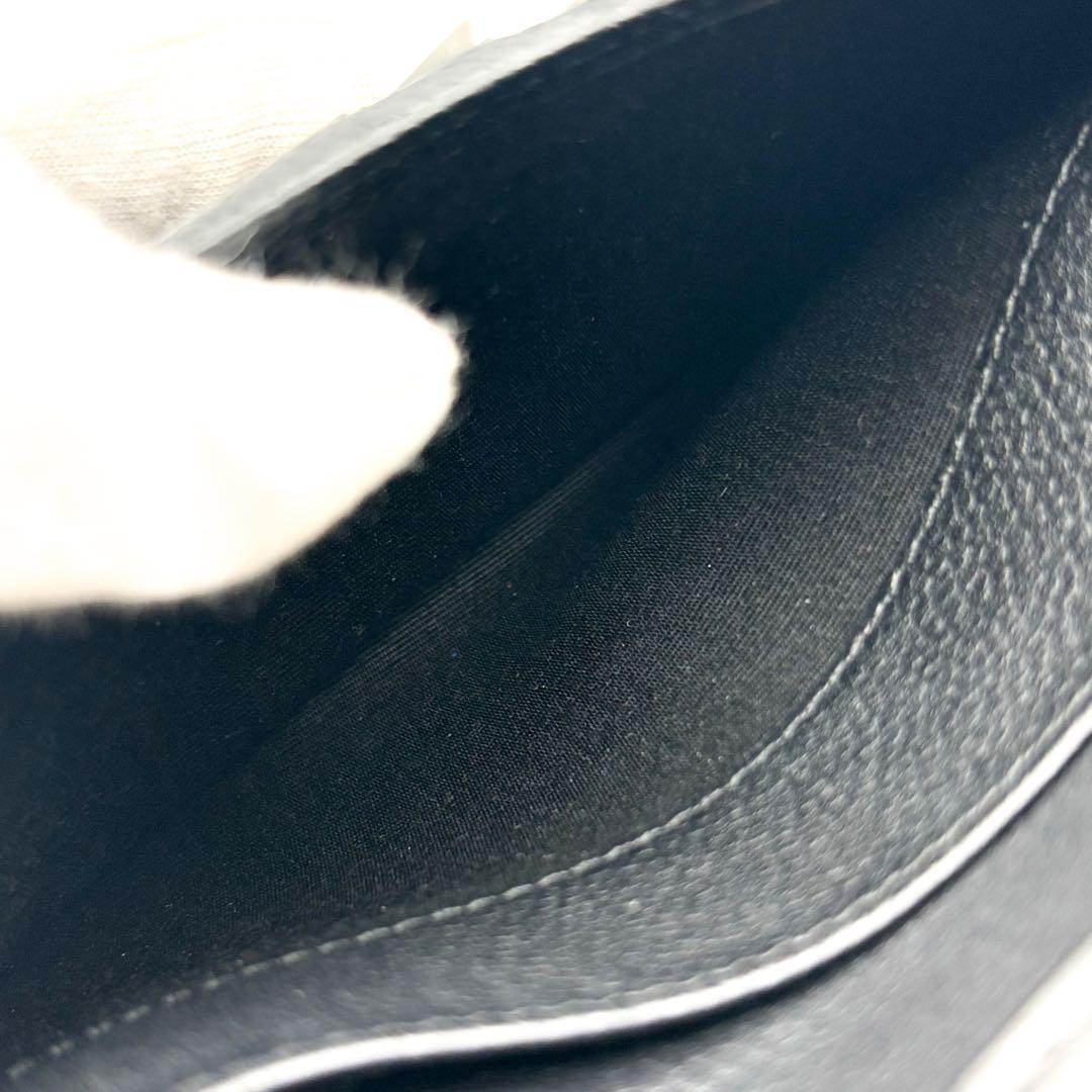 【超極美品✨】シャネル 財布 デカココ キャビア 三つ折 付属有